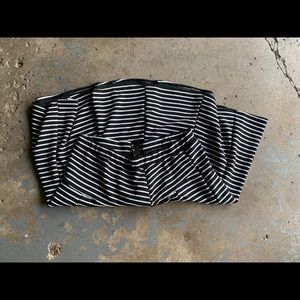 Black and white skater skirt